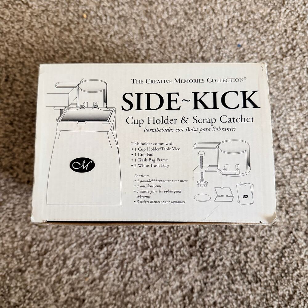 Creative Memories Side-Kick Cup Holder & Scrap Catcher Kit NEW